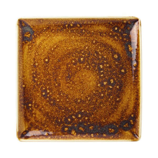 Štvorcový tanier Vesuvius Amber 270 mm x 270 mm, 1 ks - Image 2