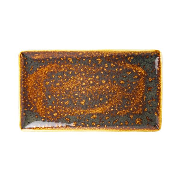 Obdĺžnikový tanier Vesuvius Amber 330 mm x 190 mm, 1 ks - Image 2