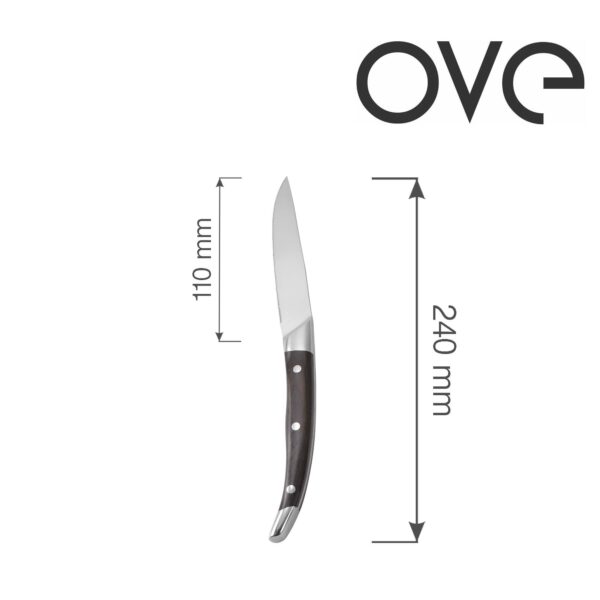 Steakový nôž, sada 6 ks v darčekovej krabičke, OVE, 240 mm, 1 ks