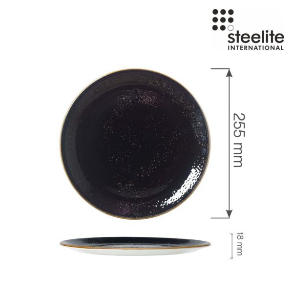 Tanier plytký Craft Liquorice  252 mm, 1 ks