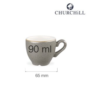 Šálka ​​na espresso Stonecast Peppercorn Grey 90 ml, 1 ks