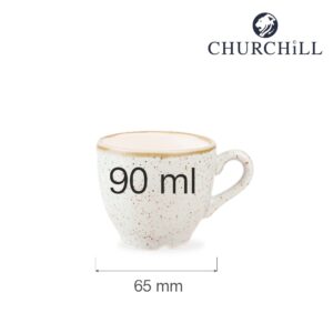 Šálka ​​na espresso Stonecast Barley White 90 ml, 1 ks