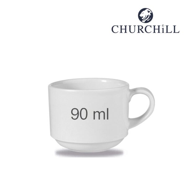 Stohovateľný hrnček na espresso s objemom 90 ml, 1 ks