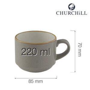 Stonecast Grey stohovateľný hrnček 220 ml, 1 ks