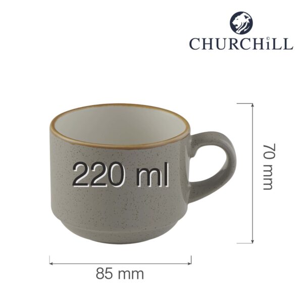 Stonecast Grey stohovateľný hrnček 220 ml, 1 ks