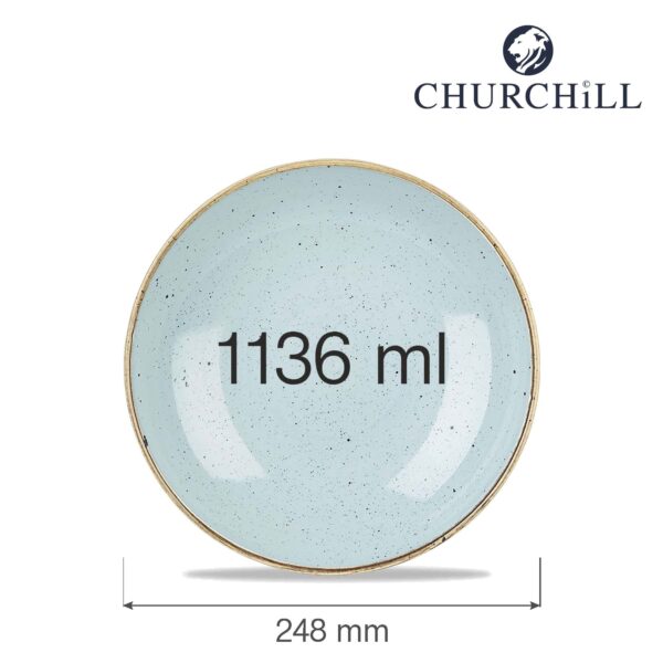 Miska Stonecast Duck Egg Blue Coupe 1136 ml, 1ks