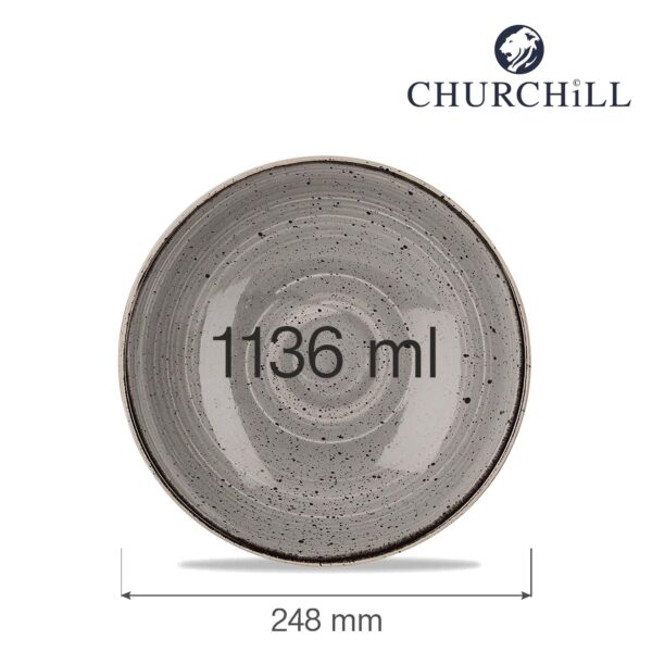 Miska Stonecast Peppercorn Gray coupe 1136 ml, 1 ks