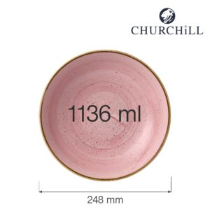 Miska Stonecast Petal Pink coupe 248 mm, 1 ks