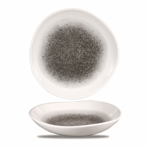 Miska organicky tvarovaná Raku Quartz čierna 1100ml, 1 ks