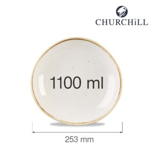 Miska v organickom tvare Stonecast Barley White 253 mm , 1 ks