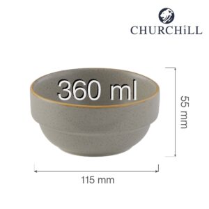 Stonecast Grey stohovateľná misa 115x(V)55 360 ml, 1 ks