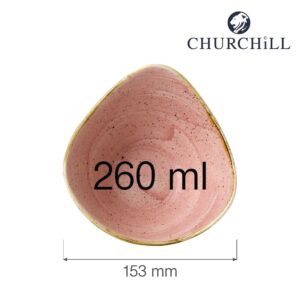 Trojuholníková misa Stonecast Petal Pink 153 mm, 260 ml, 1 ks