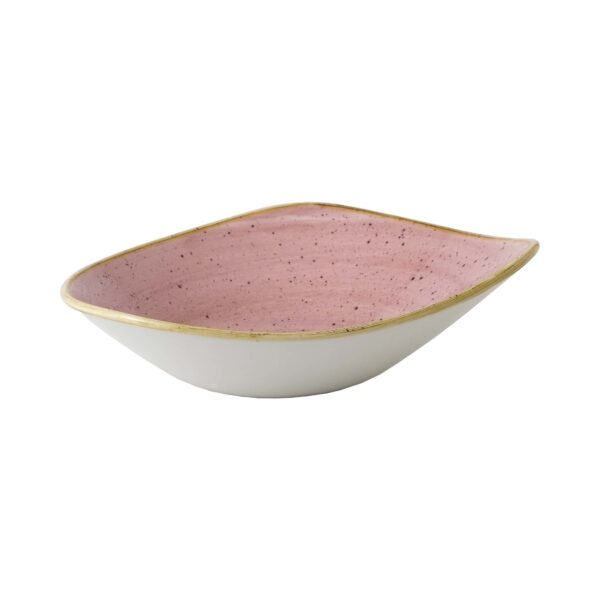 Trojuholníková misa Stonecast Petal Pink 235 mm, 600 ml, 1 ks - Image 4