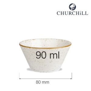 Miska na dip Stonecast Barley White 90 ml, 80 mm, 1 ks