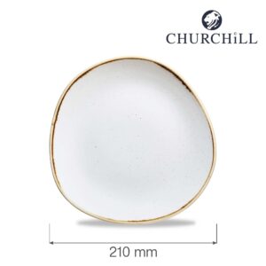 Tanier organického tvaru Stonecast Barley White 210 mm , 1 ks