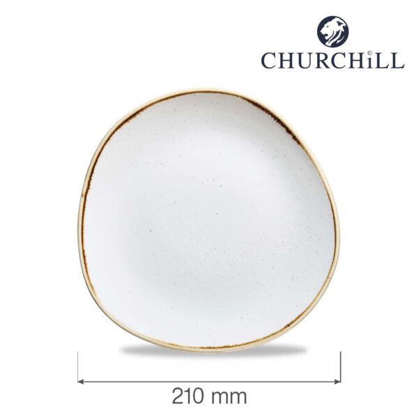 Tanier organického tvaru Stonecast Barley White 210 mm , 1 ks