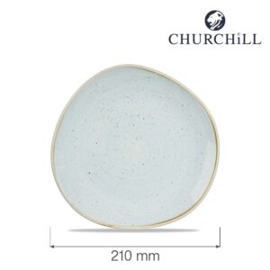 Tanier Stonecast Duck Egg Blue 210 mm v organickom tvare, 1 ks