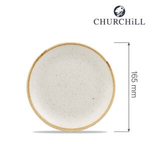 Tanier plytký  Stonecast Barley White 165 mm,1 ks