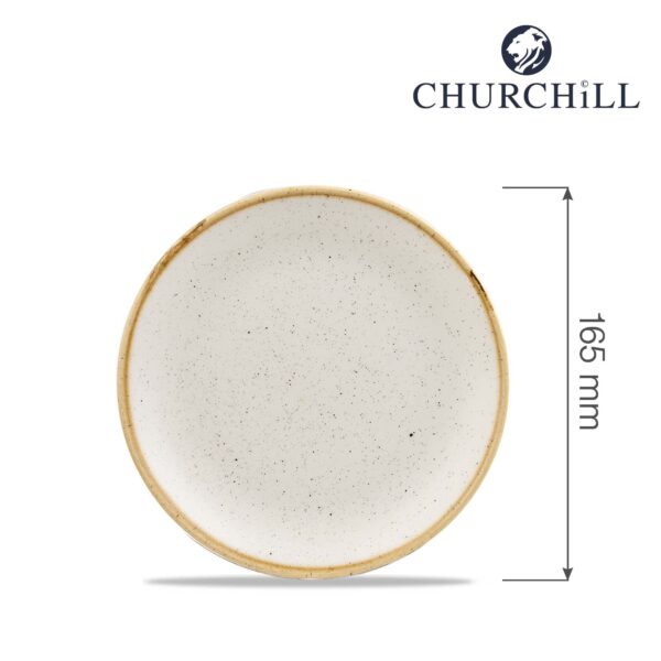 Tanier plytký  Stonecast Barley White 165 mm,1 ks
