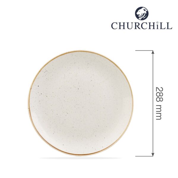 Tanier plytký Stonecast Barley White 288 mm, 1 ks
