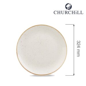 Tanier plytký Stonecast Barley White  324 mm, 1 ks