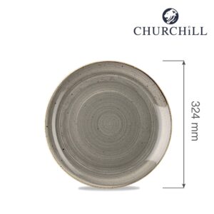 Tanier plytký Stonecast Peppercorn Grey 324 mm, 1 ks