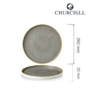 Tanier s okrajom Stonecast Peppercorn Grey 260 mm, 1 ks
