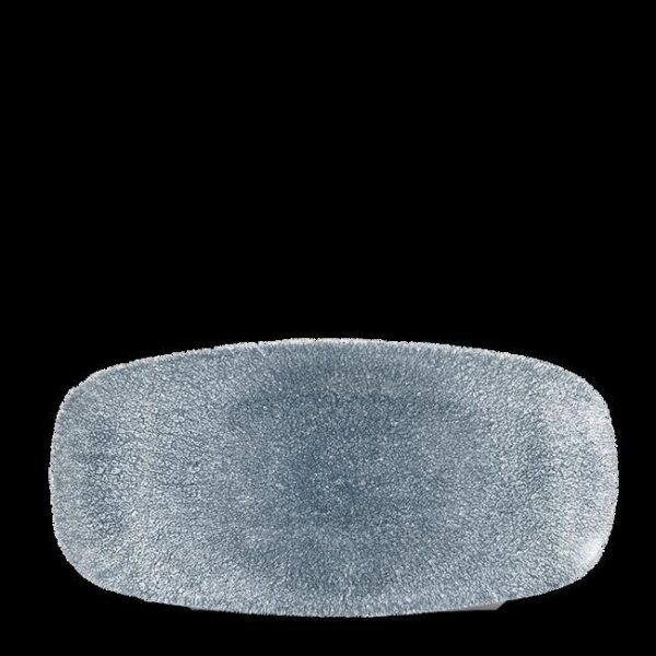 Tanier podlhovastý Raku Topaz Blue 269x127mm, 1 ks - Image 3