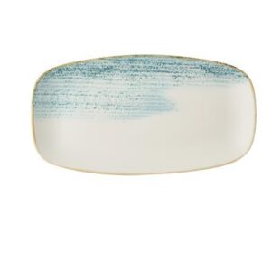Obdĺžnikový tanier Homespun Accents Aquamarine, 298x153 mm, 1 ks