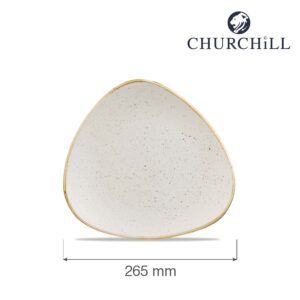 Trojuholníkový tanier  Stonecast Barley White 265 mm, 1 ks