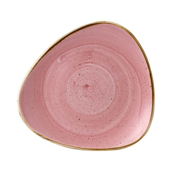 Trojuholníkový tanier Stonecast Petal Pink 229 mm, 1 ks - Image 2