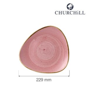 Trojuholníkový tanier Stonecast Petal Pink 229 mm, 1 ks