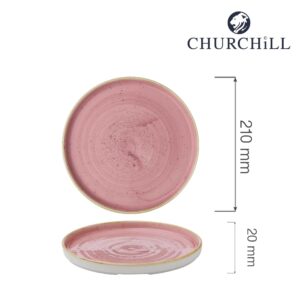 Tanier s vysokým okrajom Petal Pink, 210mm, 1 ks