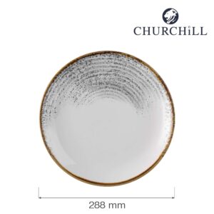 Tanier plytký Homespun Accents Jasper Grey 288 mm, 1 ks