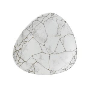 Tanier trojuholníkový Studio Prints Kintsugi Agate Grey 229 mm, 1 ks