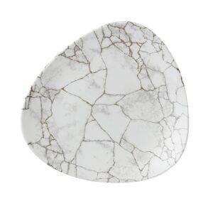 Tanier trojuholníkový Studio Prints Kintsugi Agate Grey 265 mm