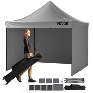 Altánok 3m x3 mx 320cm 500D PU strieborná látka Skladací pavilón s nastaviteľnou výškou vrátane úložného vrecka Párty stan pre 6-8 osôb