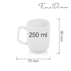 Hrnček stohovateľný Bianco 250 ml, 1 ks