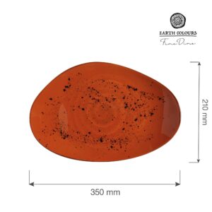 Tanier organický Dahlia v tvare 350x210 mm, 1 ks