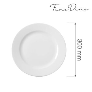 Tanier plytký Bianco 300 mm, 1 ks