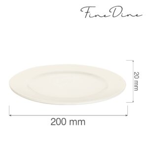 Tanier plytký Crema 200 mm, 1 ks
