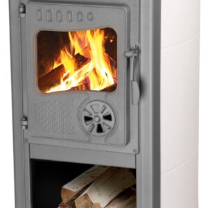 Kachle Bella Thalia, béžové, 5,4 kW, 102 cm, liatina/šamot