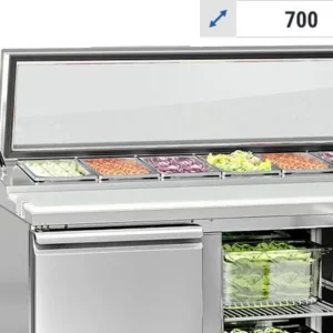 Saladety so skleneným poklopom