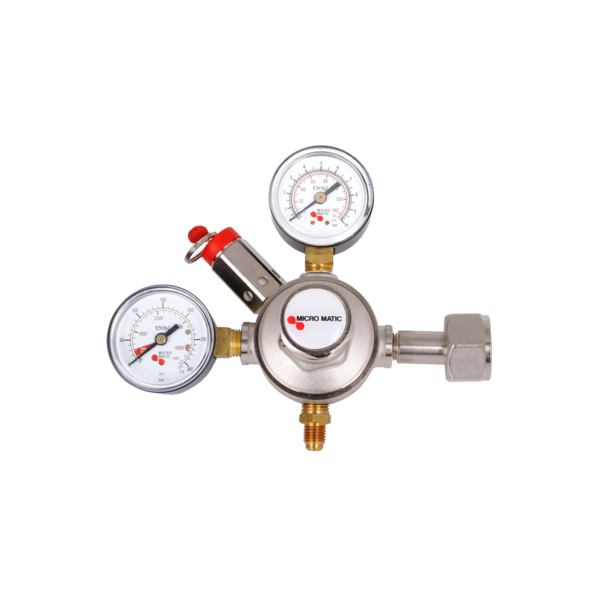 Redukčný ventil CO₂ 7 BAR s 1/2″ závitom a spojkou PI4512F4S