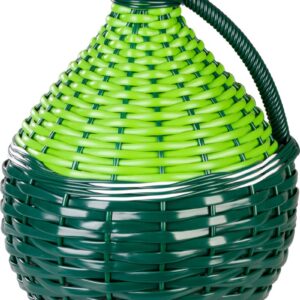 Demižón Strend Pro Cada Wilo, 10 lit. sklenený, na víno a pálenku, opletený, MIX farieb