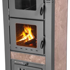 Kachle Pro TAURUS Ceramic, mocca, 12 kW, 120 mm, s rúrou na pečenie