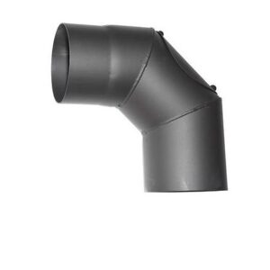 Koleno HS.CO 090/150/1,5 mm, s čistiacim otvorom, dymovod, dymové kominové koleno na spájanie rúr dymovodu