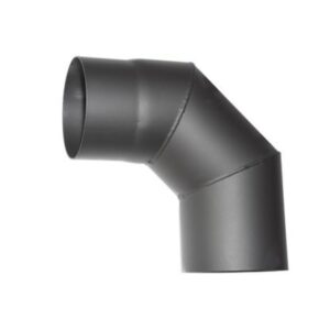 Koleno HS 090/120/1,5 mm, dymovod, dymové kominové koleno na spájanie rúr dymovodu