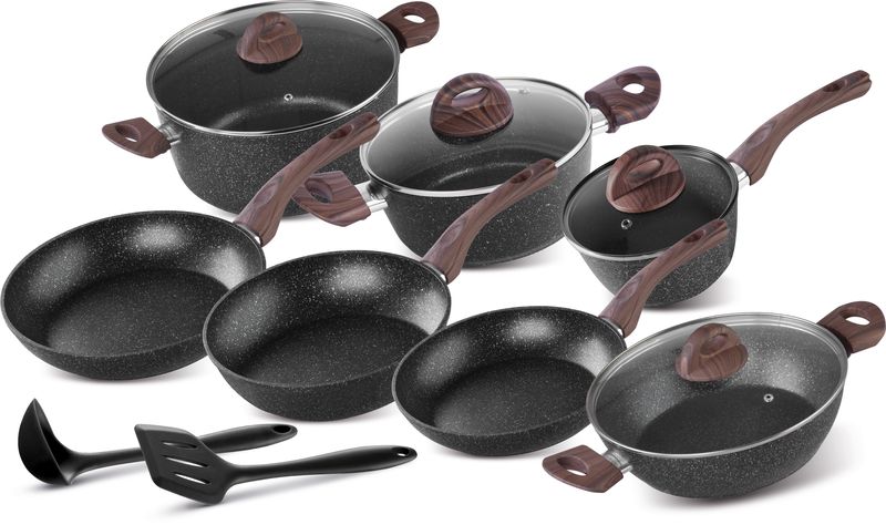Sada riadu MagicHome Black Marble Line, 13 dielna