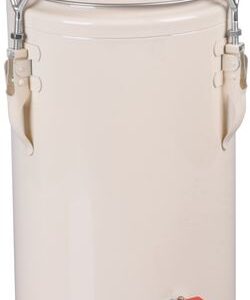 Nádoba na prepravu jedla s ventilom/kohútikom, kovová, 275 x 275 x 445 mm, 10 lit.